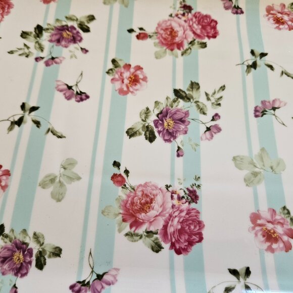 GRACE TEAWARE FLOWERED SANDWICH SNACK TRAY WHITE PORCELAIN VERY ELEGANT - Picture 3 of 6